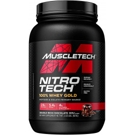 MuscleTech Nitro-Tech 100% Whey Gold 921 g /28 servings/ Double Rich Chocolate