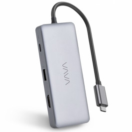 VAVA USB-C Hub, 8-in-1 Adapter with Gigabit Ethernet Port, 100W PD Charging Port (VA-UC008)
