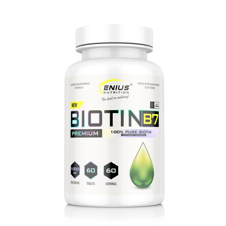 Genius Nutrition Biotin B7 60 tabs - зображення 1