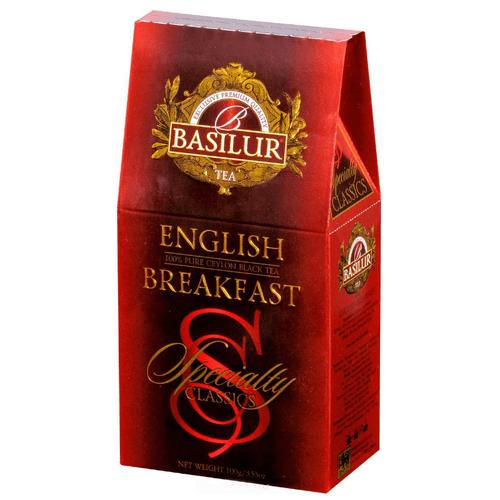 Basilur Чай чорний розсипний Вибрана класика Англійський сніданок картон 100 г (4792252920675) - зображення 1