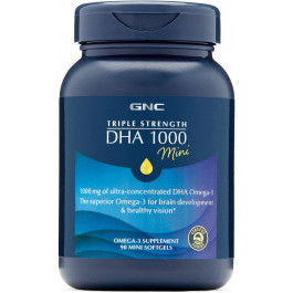 GNC Triple Strength DHA 1000 Mini 90 softgels /45 servings/