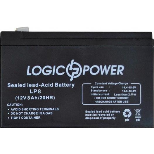 LogicPower LP 12 - 8,0 AH SILVER (1515) - зображення 1
