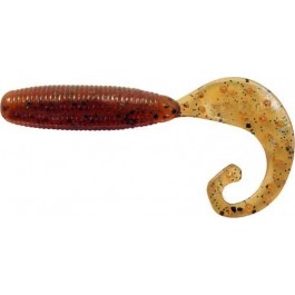 Reins Fat G-tail Grub 2" (568 Fire Sugar)