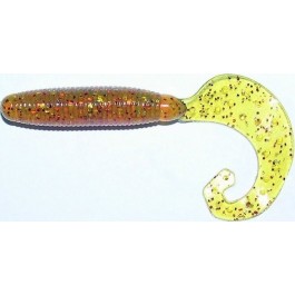   Reins Fat G-tail Grub 3" (598 Motoroil Red Gold)