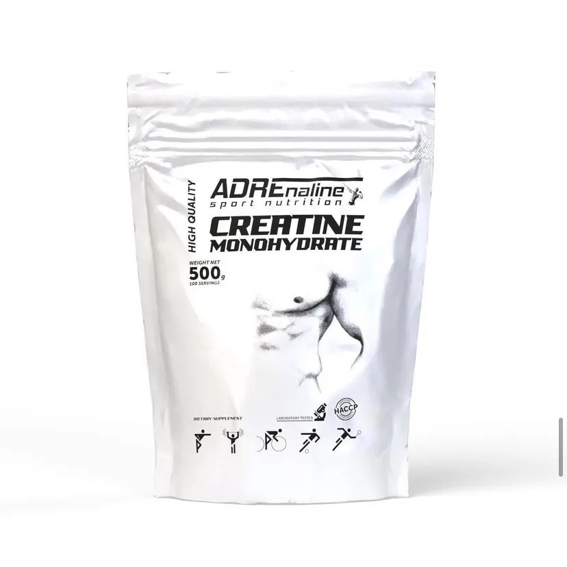 Adrenaline Sport Nutrition 100% Creatine Monohydrate 500 g /100 servings/ - зображення 1