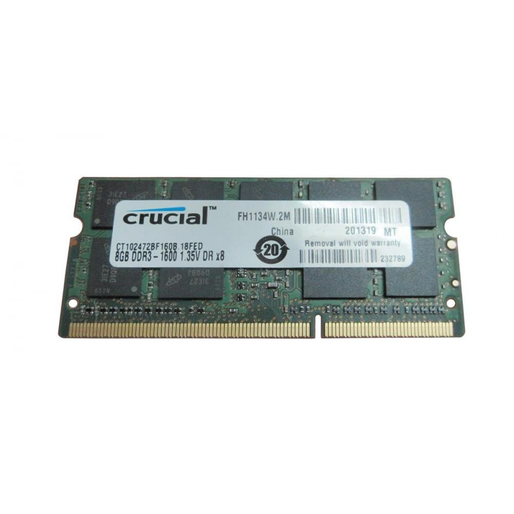 Crucial 8 GB SO-DIMM DDR3L 1600 MHz (CT102472BF160B) - зображення 1