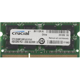 Crucial 4 GB SO-DIMM DDR3L 1600 MHz (CT4G3S160BMCEU)