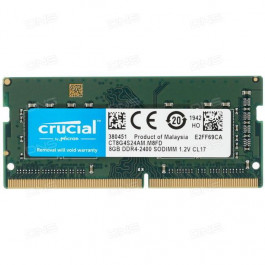 Crucial 8 GB SO-DIMM DDR4 2400 MHz Memory for Mac (CT8G4S24AM)