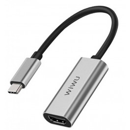 WIWU Alpha Type-C to HDMI USB-C HUB Gray 0.12m (BS-0154)
