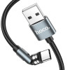 Hoco U94 Universal Rotating Type-C 1.2m Black - зображення 3