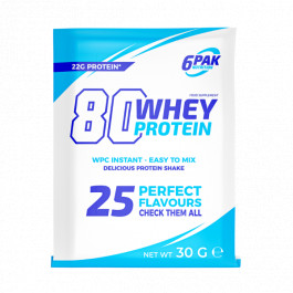6PAK Nutrition 80 Whey Protein 30 g /sample/ Vanilla