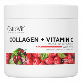 OstroVit Collagen + Vitamin C 200 g /20 servings/ Raspberry Lemonade with Mint