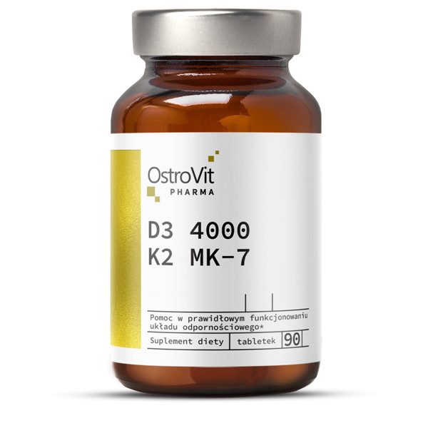 OstroVit Pharma D3 4000 + K2 MK-7 90 tabs /180 servings/ - зображення 1