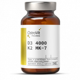 OstroVit Pharma D3 4000 + K2 MK-7 90 tabs /180 servings/