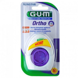 Sunstar GUM Зубная нить ORTHO, ортодонтическая (15489)