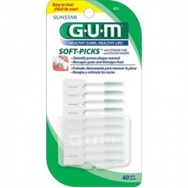   Sunstar GUM Набор межзубных щеток з фторидом Soft Picks, большая, 40 штук (15501)