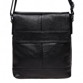 Borsa Leather Чоловіча сумка планшет  чорна (K13822-black)