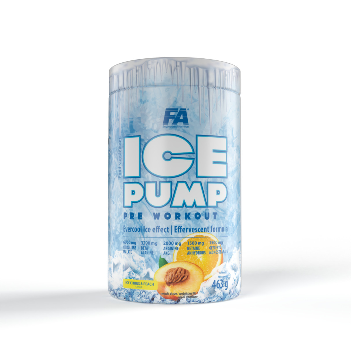 FA Nutrition ICE Pump Pre Workout 463 g /108 servings/ Mango Marakuja - зображення 1