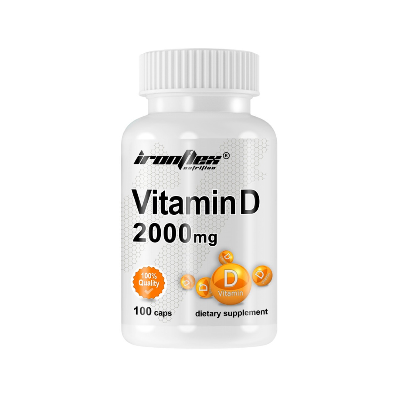 IronFlex Nutrition Vitamin D 2000 mg 100 caps - зображення 1