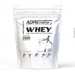   Adrenaline Sport Nutrition 100% Whey Protein Concentrate 2000 g /66 servings/ Strawberry