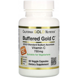 California Gold Nutrition Buffered Vitamin C 750 mg 60 caps