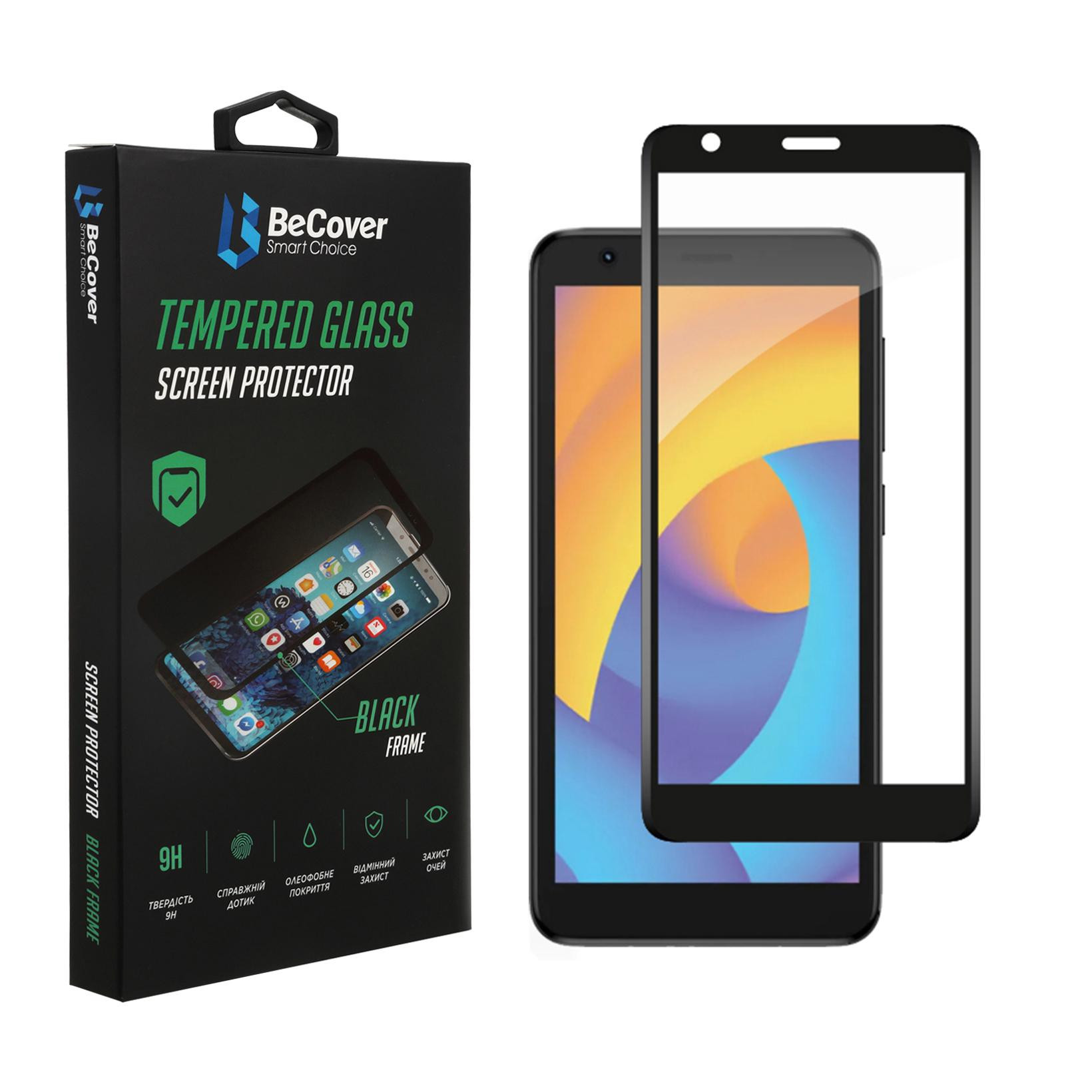 BeCover Защитное стекло для ZTE Blade L9 Black (706916) - зображення 1