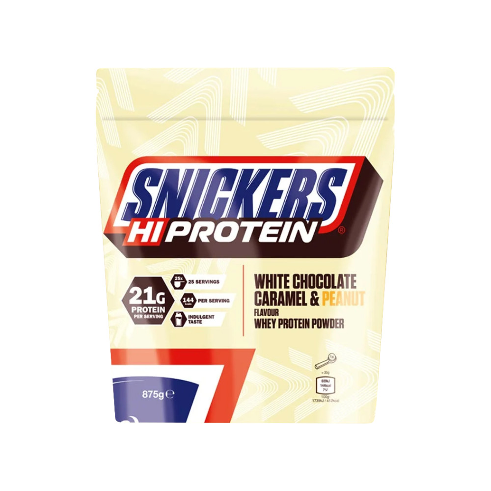 Mars Protein Snickers Hi Protein Whey Powder 875 g /25 servings/ White Chocolate Caramel Peanut - зображення 1