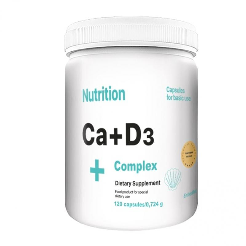 EntherMeal Ca+D3 Complex 120 caps /40 servings/ - зображення 1