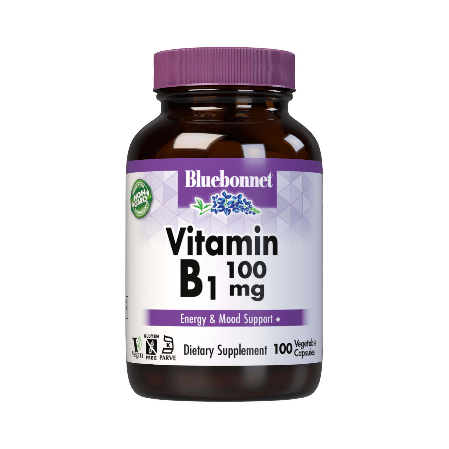 Bluebonnet Nutrition Vitamin B1 /Thiamin/ 100 mg 100 caps - зображення 1