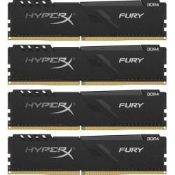 HyperX 32 GB (4x8GB) DDR4 2666 MHz Fury Black (HX426C16FB3K4/32) - зображення 1