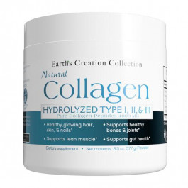   Earth's Creation Collagen 4000 mg Pure Hydrolyzed 177 g /30 servings/ Unflavored