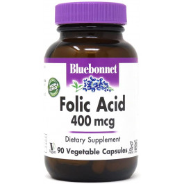 Bluebonnet Nutrition Folic Acid 400 mcg 90 caps
