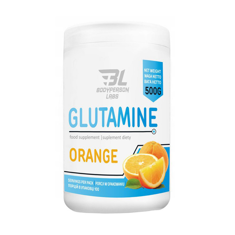 BodyPerson Labs Glutamine 500 g /100 servings/ Orange - зображення 1