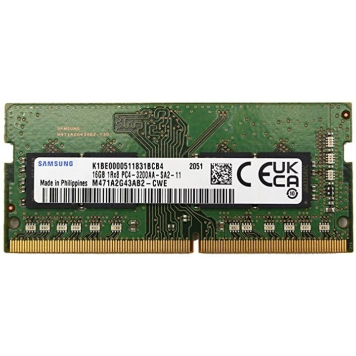 Samsung 16 GB SO-DIMM DDR4 3200 MHz (M471A2G43AB2-CWE) - зображення 1