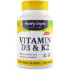 Healthy Origins Vitamin D3 50 mcg & K2 200 mcg 180 softgels - зображення 1