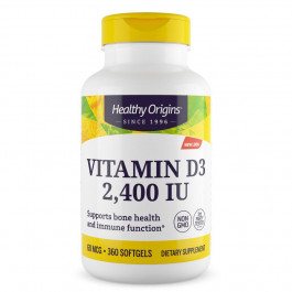 Healthy Origins Vitamin D3 Gels 2,400 IU 360 softgels