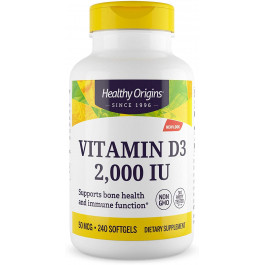   Healthy Origins Vitamin D3 Gels 2,000 IU 240 softgels