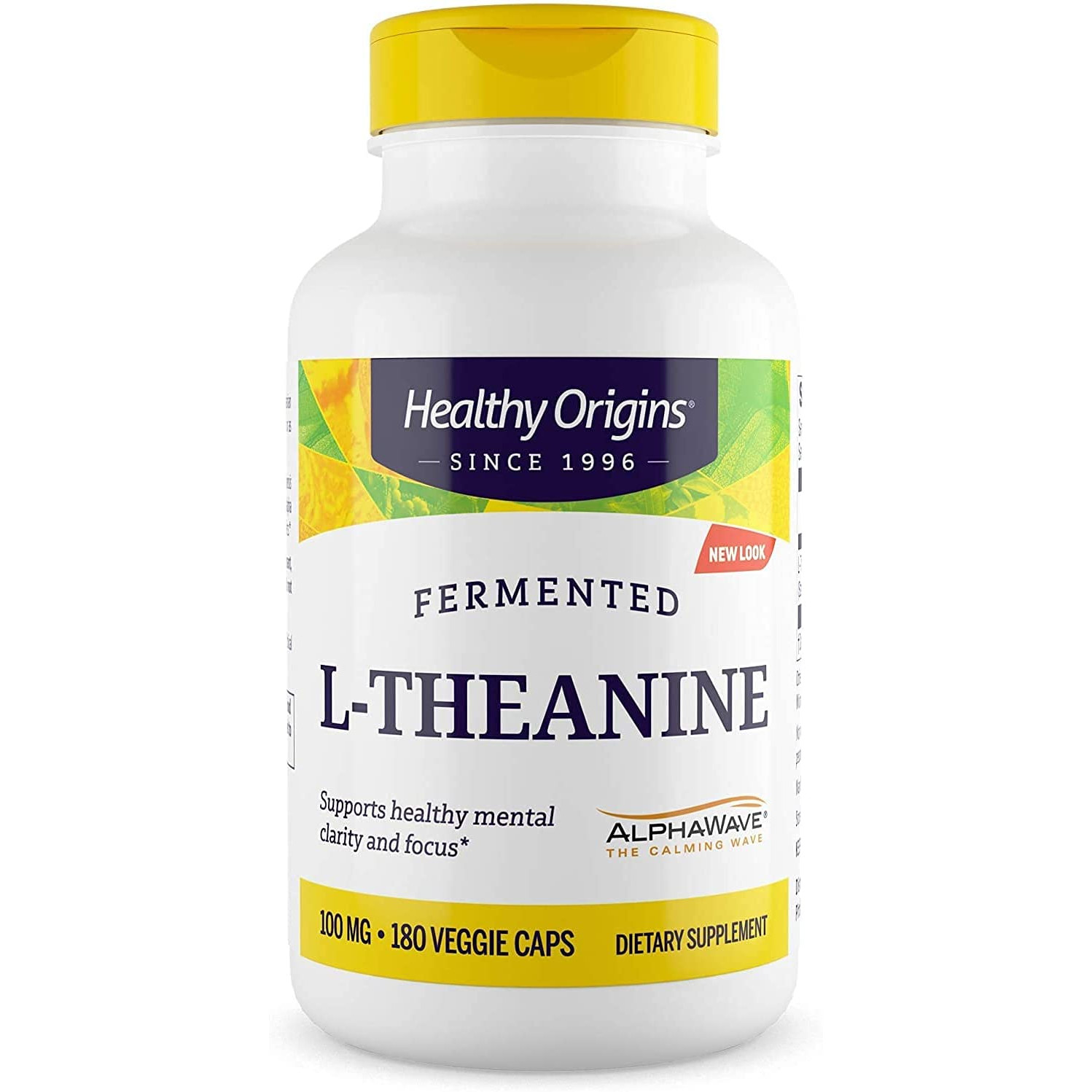 Healthy Origins L-Theanine /AlphaWave/ 100 mg 180 caps - зображення 1