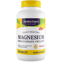 Healthy Origins Magnesium Bisglycinate Chelate 360 tabs /180 servings/