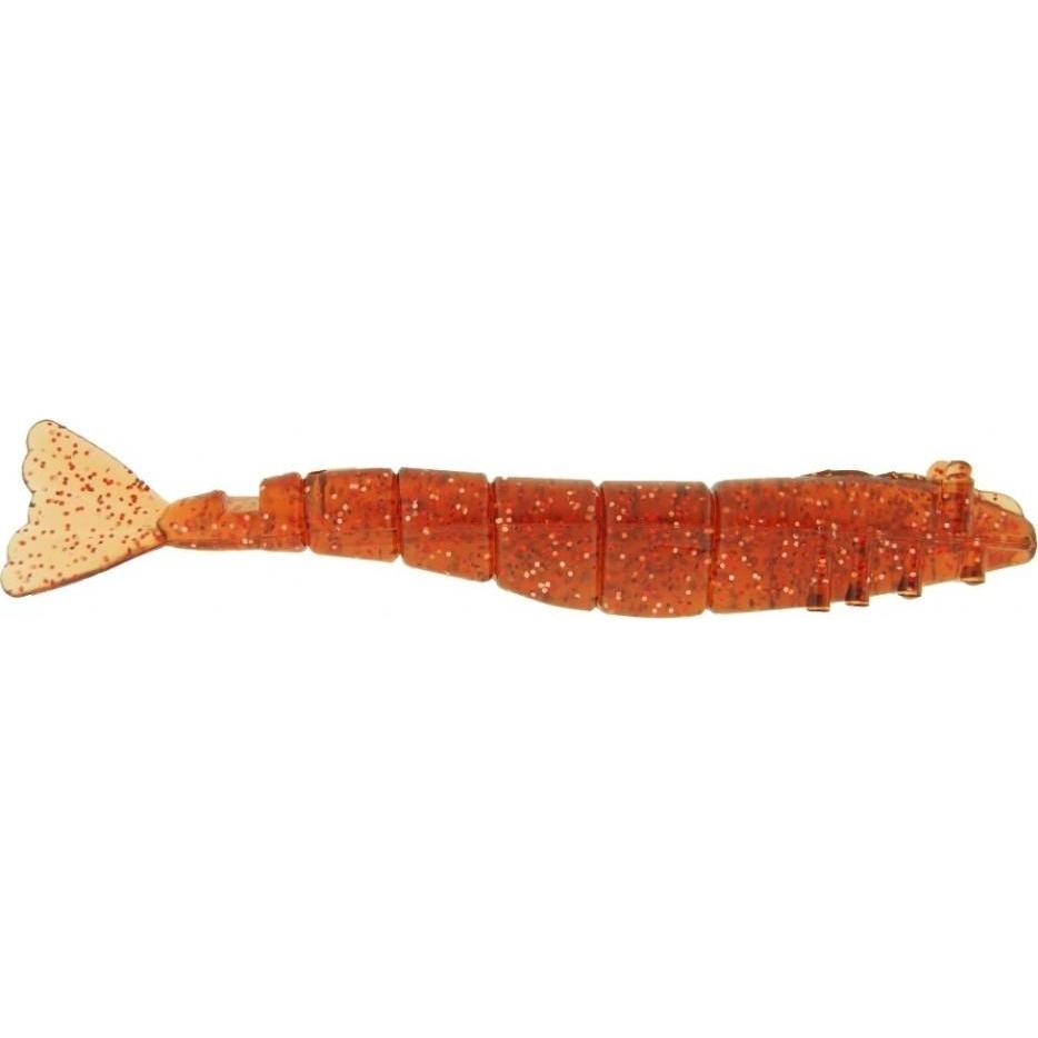 Bass Assassin Shrimp Cocktail 4'' (Rootbeer/Red Glitter) - зображення 1