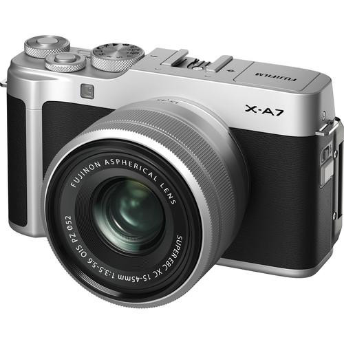 Fujifilm X-A7 kit (15-45mm) Silver (16638201) - зображення 1