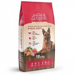Home Food для дорослих собак середніх порід М'ясне асорті 10 кг (4828331481000)