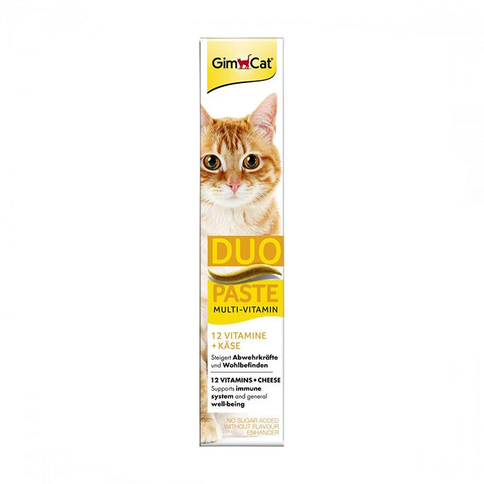 GimCat Duo-Paste Multi-Vitamin 12 vitamins with Cheese 50 г (G-421025) - зображення 1