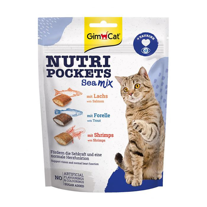 GimCat Nutri Pockets Sea Mix 150 г (G-419176/419268) - зображення 1