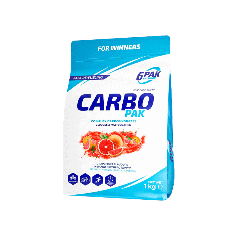 6PAK Nutrition Carbo PAK 1000 g /33 servings/ Grapefruit - зображення 1