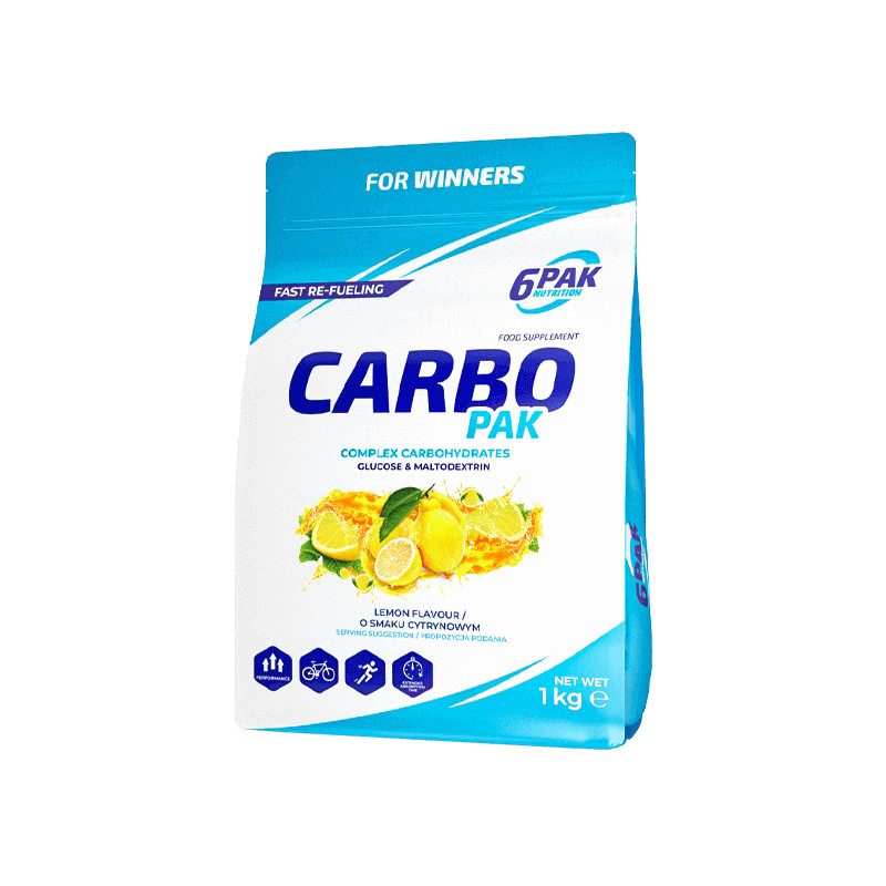 6PAK Nutrition Carbo PAK 1000 g /33 servings/ Lemon - зображення 1