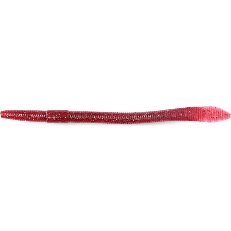 Lucky John Wacky Worm 5.7'' (S25 Solid-Red) - зображення 1