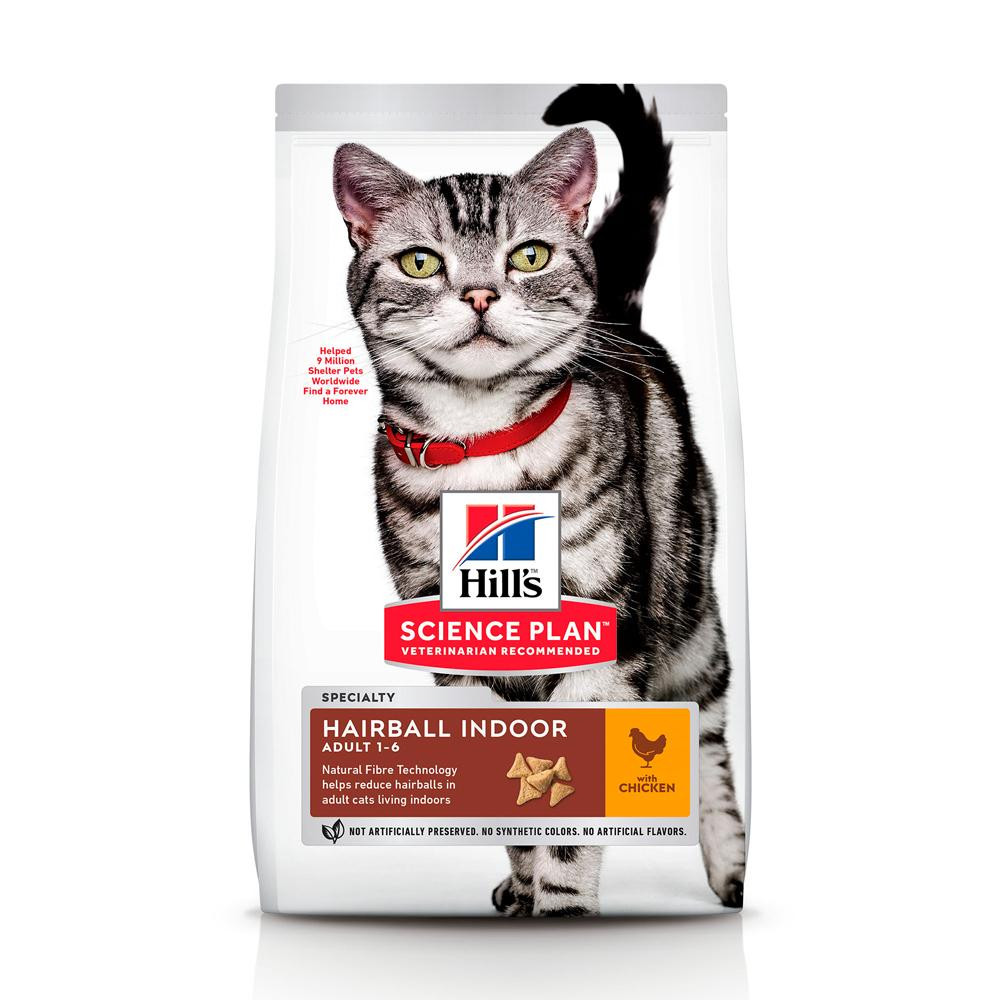 Hill's Science Plan Feline Adult Hairball Indoor Chicken 0,3 кг (604112) - зображення 1