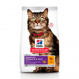 Hill's Science Plan Feline Adult Sensitive Stomach & Skin Chicken 0,3 кг (604074)