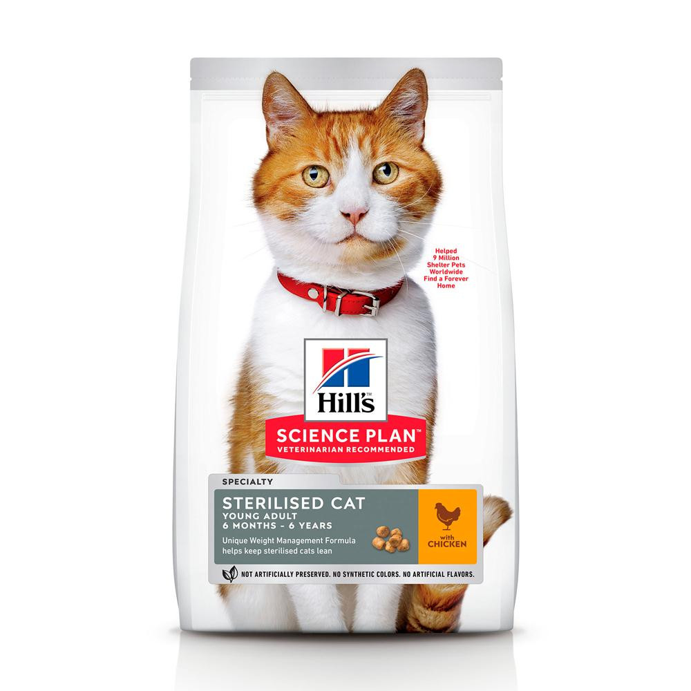 Hill's Science Plan Feline Young Adult Sterilised Chicken 10 кг (604180) - зображення 1